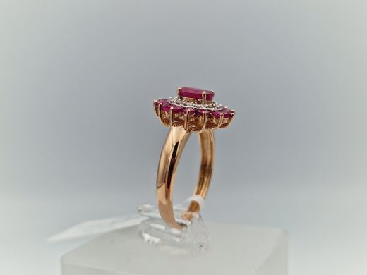 Zelta gredzens ar briljantu, 2.43 g, izm. 16.5