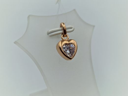 Золотой кулон с цирконом, 1.31 г