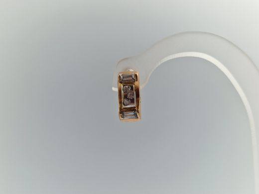 Zelta auskari ar cirkoniju, 4.04 g