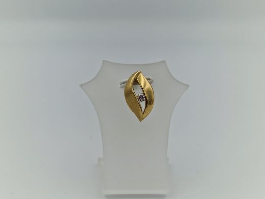 Zelta kulons ar cirkoniju, 1.71 g