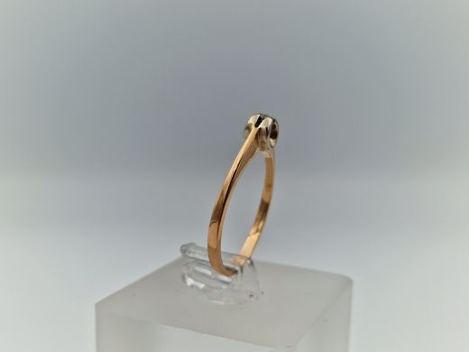 Zelta gredzens ar cirkoniju, 1.88 g, izm. 17