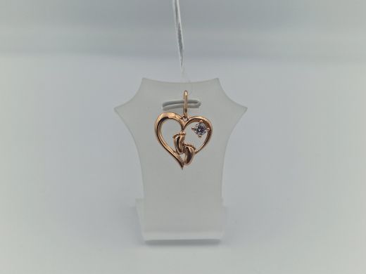 Zelta kulons ar cirkoniju, 1.2 g