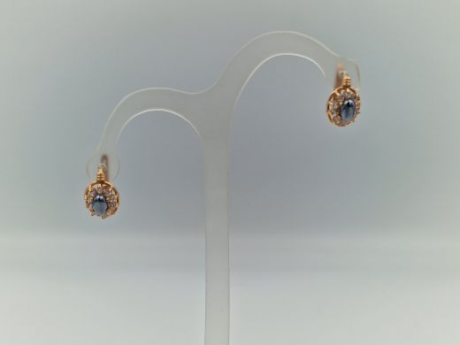 Zelta auskari ar cirkoniju, 3.07 g