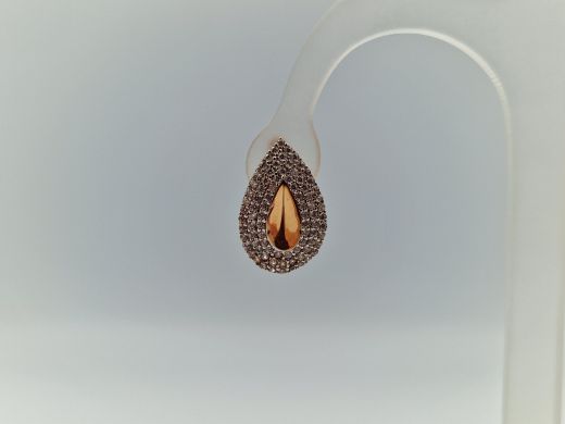 Zelta auskari ar cirkoniju, 3.04 g