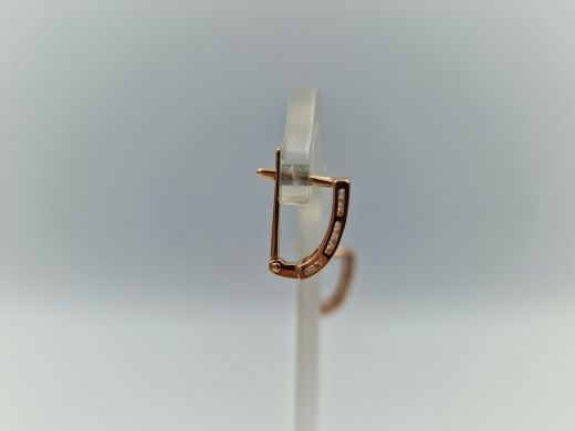 Zelta auskari ar cirkoniju, 1.51 g