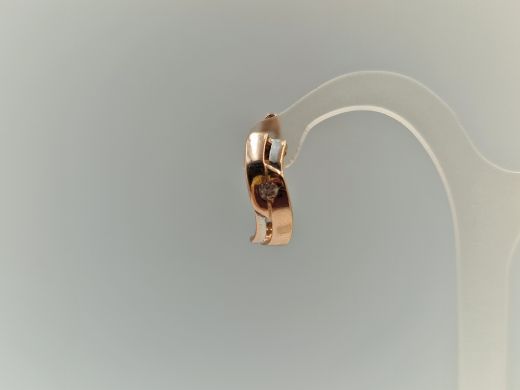 Zelta auskari ar cirkoniju, 1.95 g