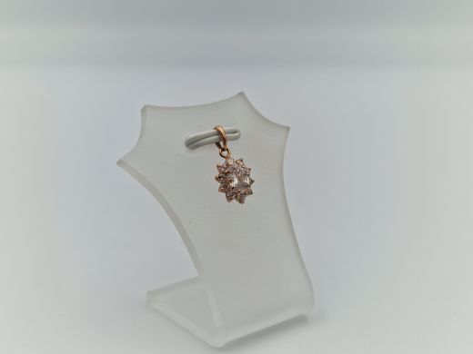 Zelta kulons ar cirkoniju, 0.58 g