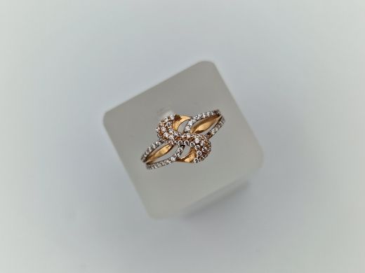 Zelta gredzens ar cirkoniju, 1.89 g