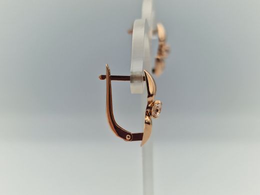 Zelta auskari ar cirkoniju, 1.83 g