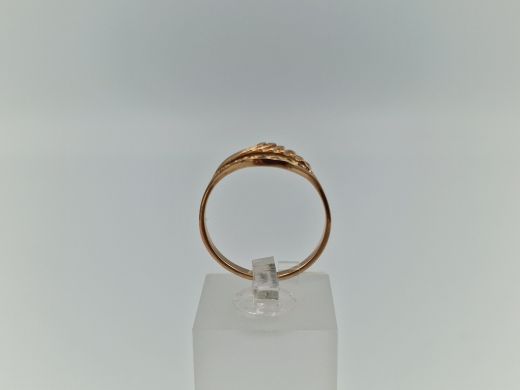 Zelta gredzens ar cirkoniju, 1.91 g, izm. 17