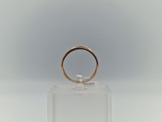 Zelta gredzens ar cirkoniju, 1.64 g, izm. 18