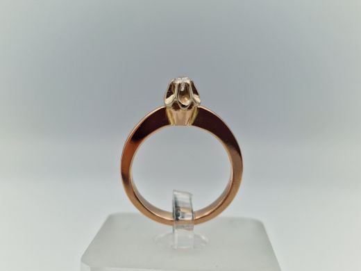 Zelta gredzens ar briljantu, 3.94 g, izm. 16.8