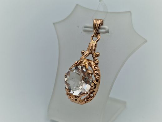 Zelta kulons ar cirkoniju, 3.38 g