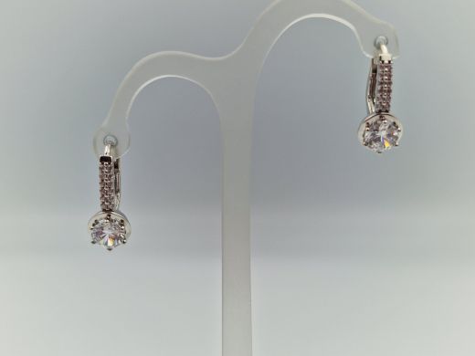 Zelta auskari ar cirkoniju, 3.08 g