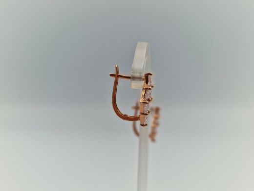 Zelta auskari ar cirkoniju, 2.13 g