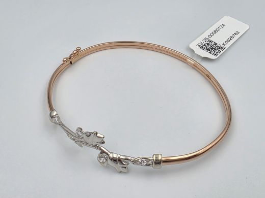 Aukso apyrankė su cirkonisu, 5.33 g, dydis 19 cm