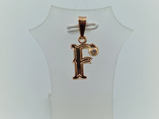 Zelta kulons ar cirkoniju, 0.68 g