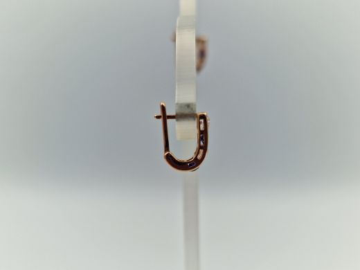 Zelta auskari ar cirkoniju, 0.79 g