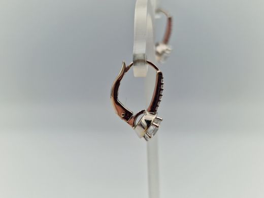 Zelta auskari ar cirkoniju, 3.08 g