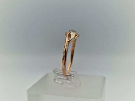 Zelta gredzens ar briljantu, 1.69 g, izm. 17.5