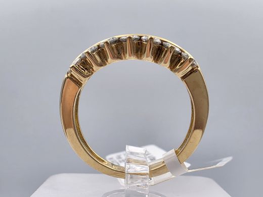 Gold ring with diamond, 5.00 g, size 17