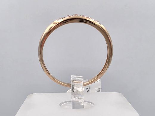 Gold ring with zircon, 1.44 g, size 18.5