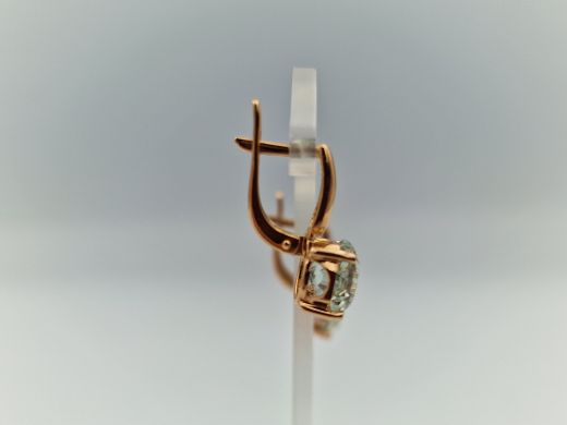 Zelta auskari ar cirkoniju, 4.62 g