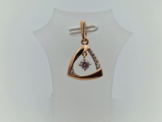 Zelta kulons ar cirkoniju, 1.14 g