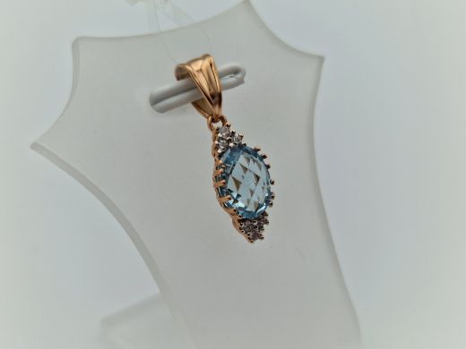 Zelta kulons ar cirkoniju, 1.14 g