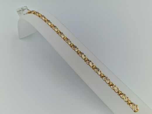 Zelta rokassprādze, 10.6 g, izm. 19