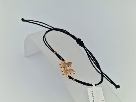 Золотой браслет с бриллиантом, 1.55 г