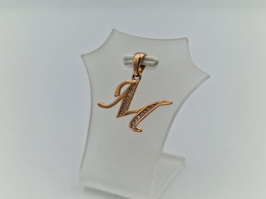 Zelta kulons ar cirkoniju, 1.23 g