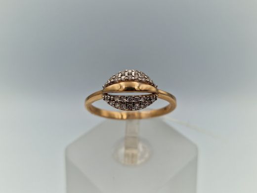 Zelta gredzens ar cirkoniju, 1.72 g