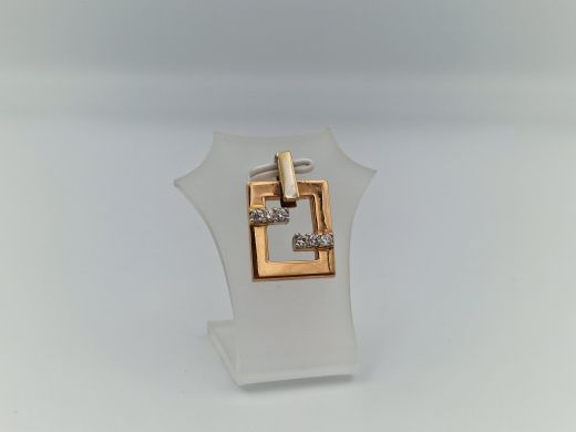 Zelta kulons ar cirkoniju, 6.57 g