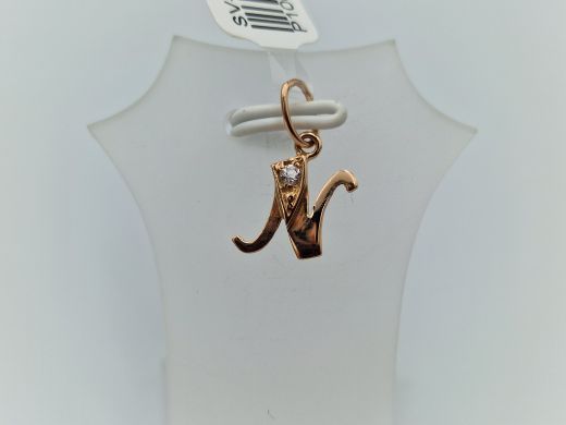 Золотой кулон с цирконом, 0.54 г