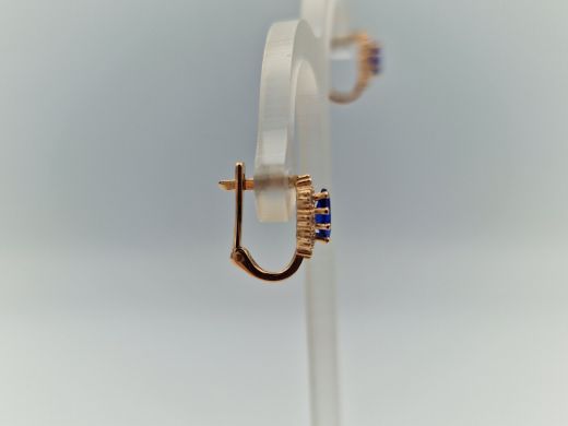 Zelta auskari ar cirkoniju, 1.23 g