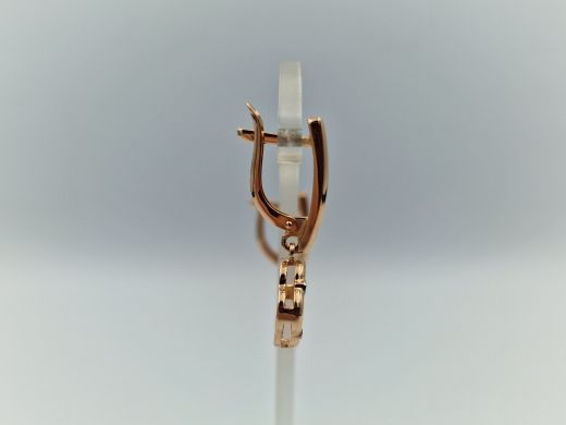 Zelta auskari ar cirkoniju, 3.65 g