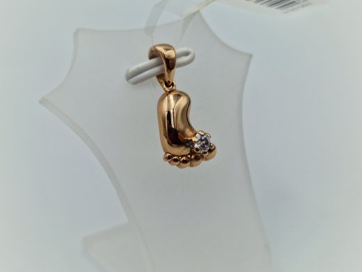 Zelta kulons ar cirkoniju, 1.06 g