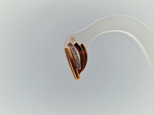 Zelta auskari ar cirkoniju, 1.9 g