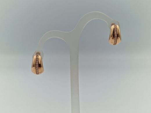 Zelta auskari ar cirkoniju, 2.07 g