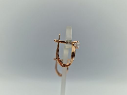 Zelta auskari ar cirkoniju, 2.72 g