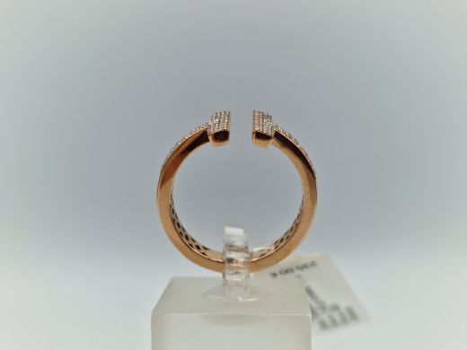 Zelta gredzens ar cirkoniju, 2.48 g, izm. 17.5