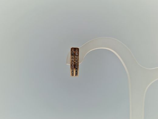 Zelta auskari ar cirkoniju, 3.81 g