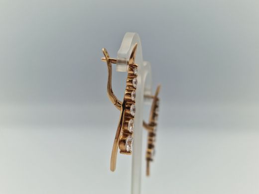 Zelta auskari ar cirkoniju, 5.33 g