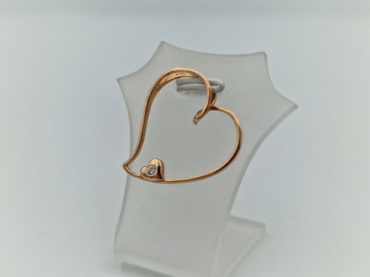 Zelta kulons ar cirkoniju, 1.23 g