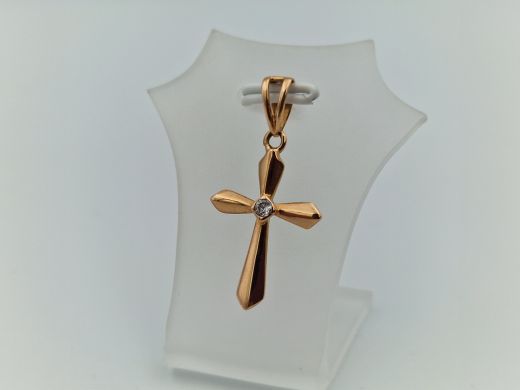 Золотой кулон с цирконом, 1.25 г