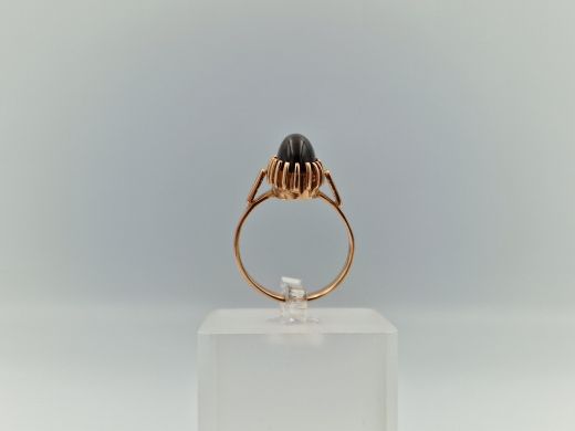 Zelta gredzens ar halcedonu, 4.72 g, izm. 18.5