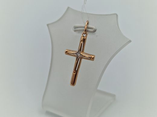 Zelta kulons ar cirkoniju, 0.72 g