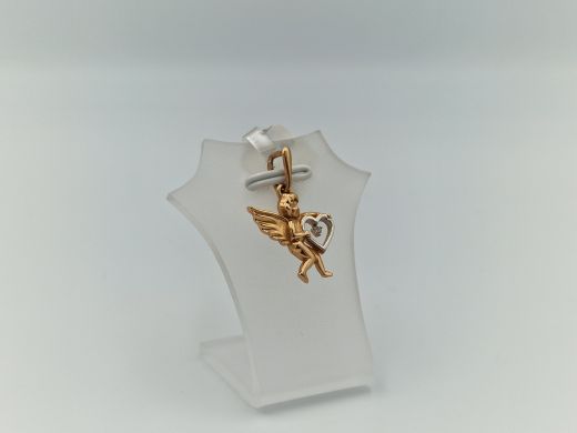 Zelta kulons ar cirkoniju, 1.69 g