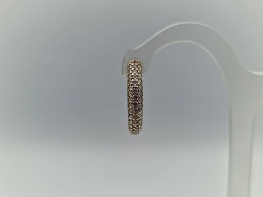 Zelta auskari ar cirkoniju, 3.38 g